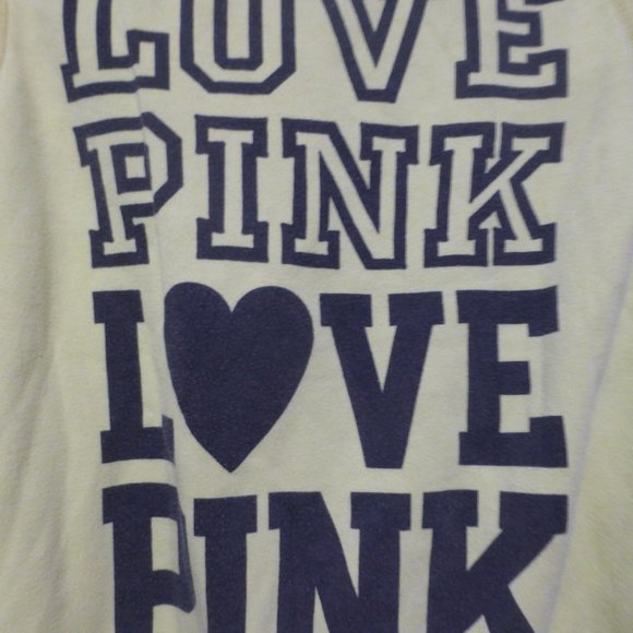 PINK, VICTORIA'S SECRET, xs, extra small, graphic yellow sweatshirt, EUC - Picture 10 of 15